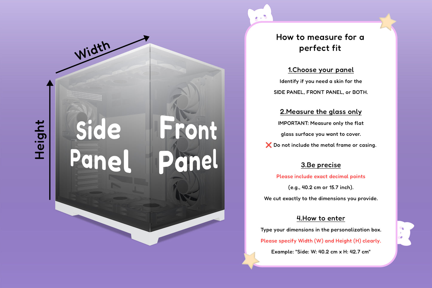 Dreamy Night Sky PC Skin – Moon & Clouds Decal