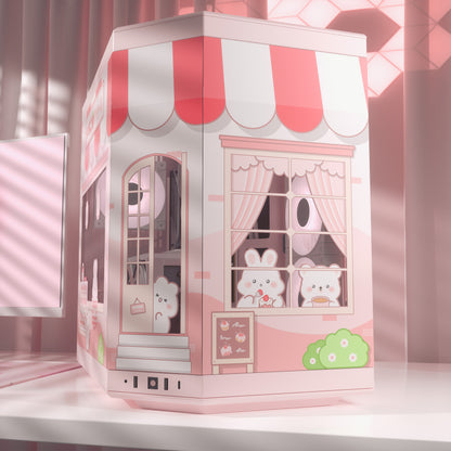 Strawberry Cake Shop PC Case Skin compatible with Hyte Y70 - Kawaii Style Decal Sticker - Cozy and Cute Gaming Setup