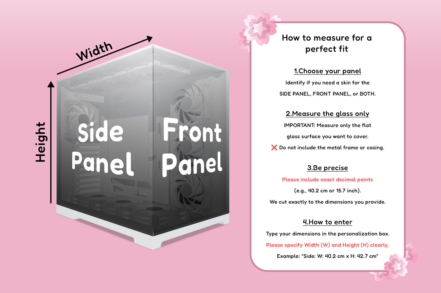 Sakura Gaming PC Skin – Cherry Blossom Custom Decal
